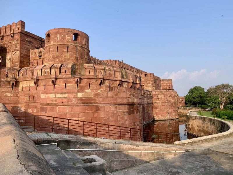 The red sandstone southern entrance gateway of Agra Fort