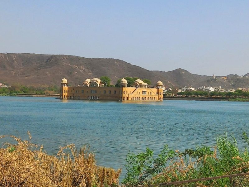Jal Mahal water palace standing in Man Sagar Lake, Jaipur